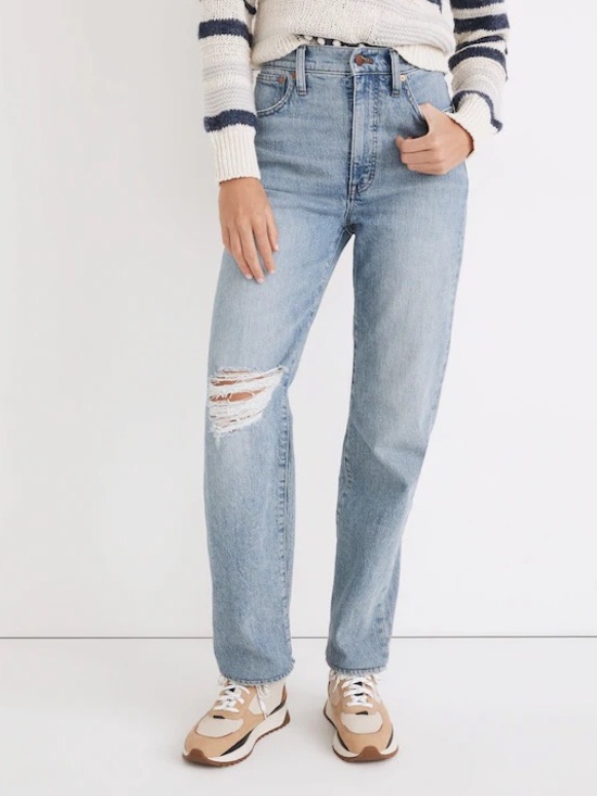 Madewell Denim - madewell The Perfect Vintage Straight Jean in Reinhart Wash